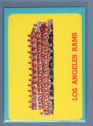 1963 Topps #48 Los Angeles Rams Team Card EX  GO141