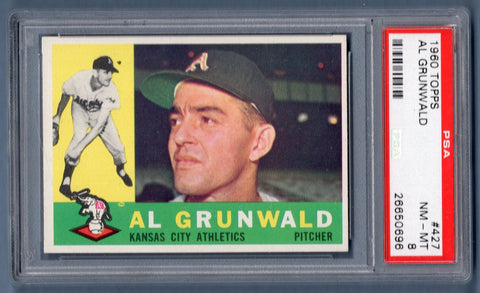 1960 Topps #427 Al Grunwald (26650696) PSA 8