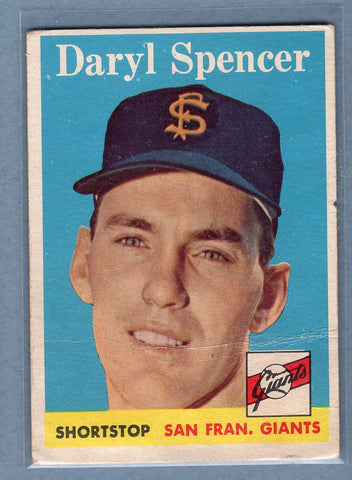 1958 Topps #68 Daryl Spencel  G  GO387