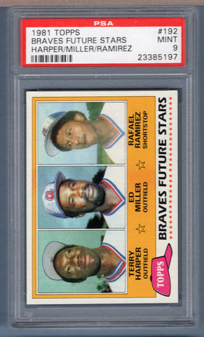 1981 Topps #192 Braves Future Stars (23385197) PSA 9
