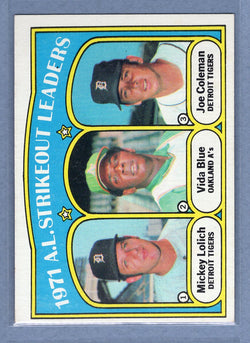 1972 Topps #96 AL Strikeout Leaders EX-MT  GO483
