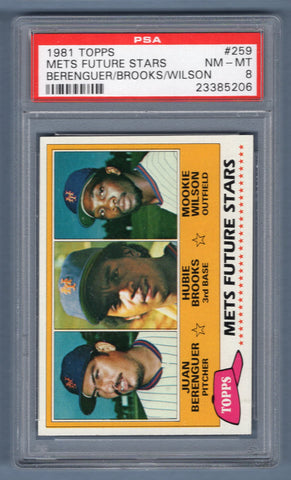 1981 Topps #259 Mets Future Stars (Wilson) PSA 9