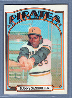 1972 Topps #60 Manny Sanguillen EX   GO464
