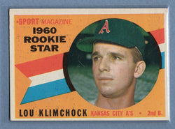 1960 Topps #137 Lou Klimchock  G-VG  GO257