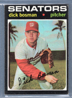 1971 Topps #60 Dick Bosman  EX  SB1