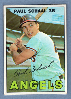 1967 Topps #58 Paul Schaal (Bat Natural Above Name) EX-MT  GO360