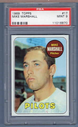 1969 Topps #17 Mike Marshall (11016870) PSA 9