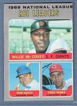 1970 Topps #63 NL RBI Leaders (McCovey, Perez) EX-MT  SB2