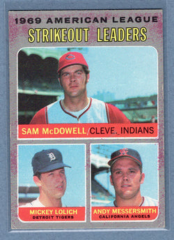 1970 Topps #72 AL Strikeout Leaders (pd)  VG  GO695