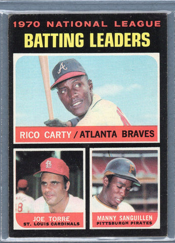 1971 Topps #62 N.L Batting Leaders EX  SB1