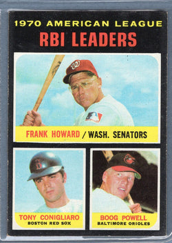 1971 Topps #63 A.L. RBI Leaders (Conigliaro)  EX  SB1
