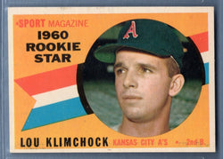 1960 Topps #137 Lou Klimchock VG-EX Set Break 1