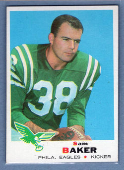 1969 Topps #154 Sam Baker EX  Set Break GO263