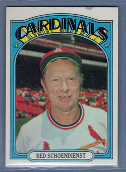 1972 Topps #67 Red Schoendienst MG EX   GO464