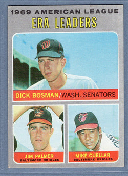 1970 Topps #68 AL ERA Leaders (Palmer, etc.)  EX-MT  SB2