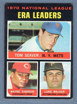 1971 Topps #68 N.L. ERA Leaders (Seaver)  VG-EX  GO747