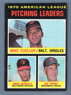 1971 Topps #69 A.L.Pitching Leaders EX  GO747