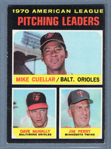 1971 Topps #69 A.L.Pitching Leaders EX  GO747