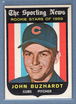 1959 Topps #118 John Buzhardt EX-MT High Grade Set Break B