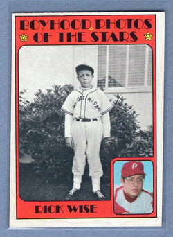 1972 Topps #345 Rick Wise KP  EX   BL01