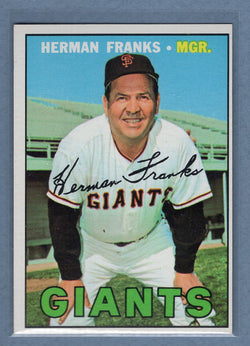 1967 Topps #116 Herman Franks (b) EX-MT   GO340