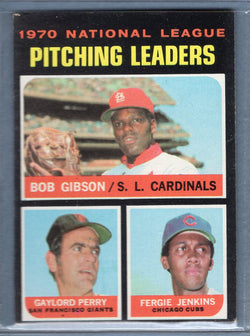 1971 Topps #70 N.L. Pitching Ldrs (Gibson)  EX  SB1