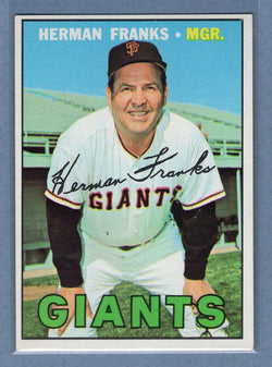1967 Topps #116 Herman Franks (c) EX-MT   GO340