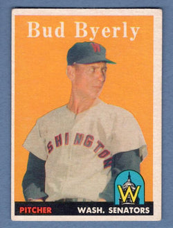 1958 Topps #72 Bud Byerly VG-EX  GO495