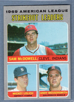 1970 Topps #72 AL Strikeout Leaders (Lolich) EX-MT  SB2