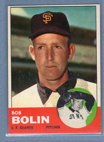 1963 Topps #106 Bob Bolin EX-MT  GO522
