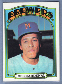1972 Topps #12 Jose Cardenal Ex-Nm