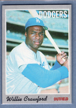1970 Topps #34 Willie Crawford  (a) EX-MT  GO900