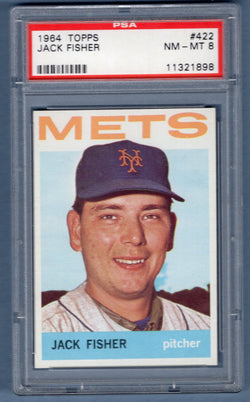 1964 Topps #422 Jack Fisher (11321898) PSA 8