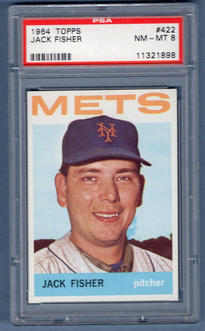 1964 Topps #422 Jack Fisher (11321898) PSA 8