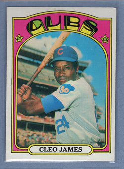 1972 Topps #117 Cleo James (Yellow) EX   GO311