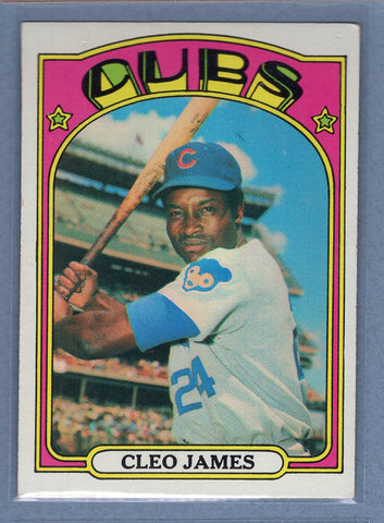 1972 Topps #117 Cleo James (Yellow) EX   GO311
