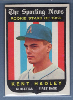 1959 Topps #127 Kent Hadley EX-MT High Grade Set Break B