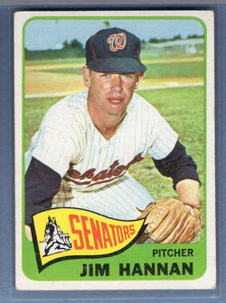 1965 Topps #394 Jim Hannan VG-EX  GO100