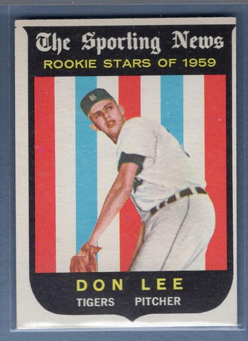 1959 Topps #132 Don Lee EX-MT High Grade Set Break B