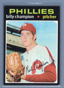 1971 Topps #323 Billy Champion (b) EX  GO950