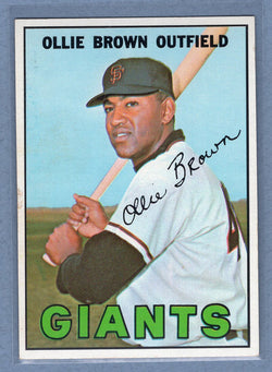 1967 Topps #83 Ollie Brown EX-MT  GO360