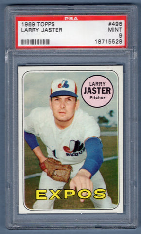 1969 Topps #496 Larry Jaster  (18715528) PSA 9