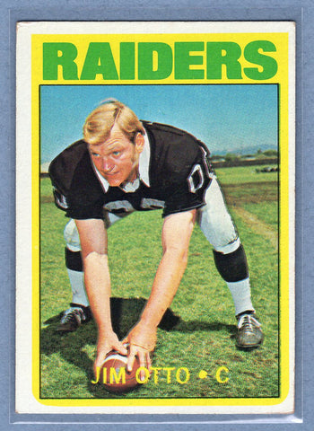 1972 Topps #86 Jim Otto (HOF) EX  GO210
