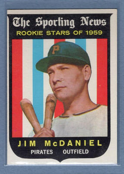 1959 Topps #134 Jim McDaniel EX-MT High Grade Set Break B