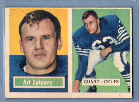 1957 Topps #17 Art Spinney (st) VG  GO801