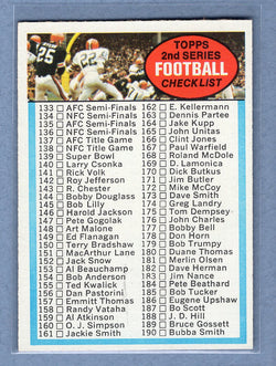 1972 Topps #79 Checklist 133-263 EX-MT  GO326
