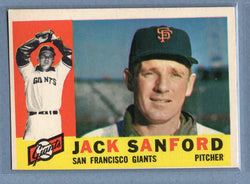 1960 Topps #165 Jack Sanford (b) VG-EX  GO257