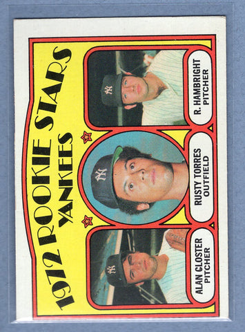 1972 Topps #124 Yankees Rookies EX-MT   GO311