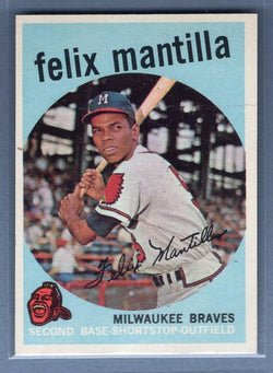 1959 Topps #157 Felix Mantilla EX-MT High Grade Set Break B