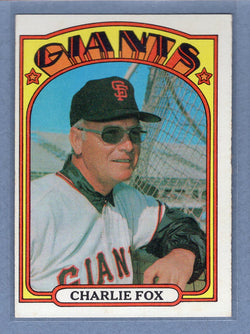 1972 Topps #129 Charlie Fox MG EX-MT  GO483